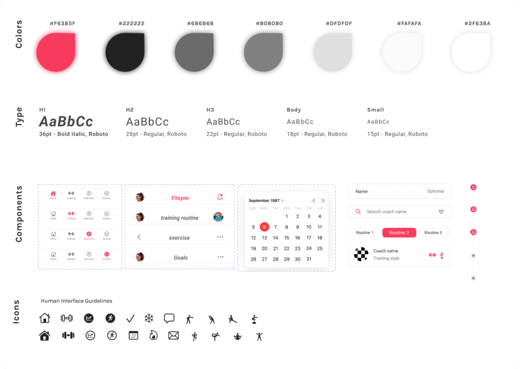 fitsync style guide